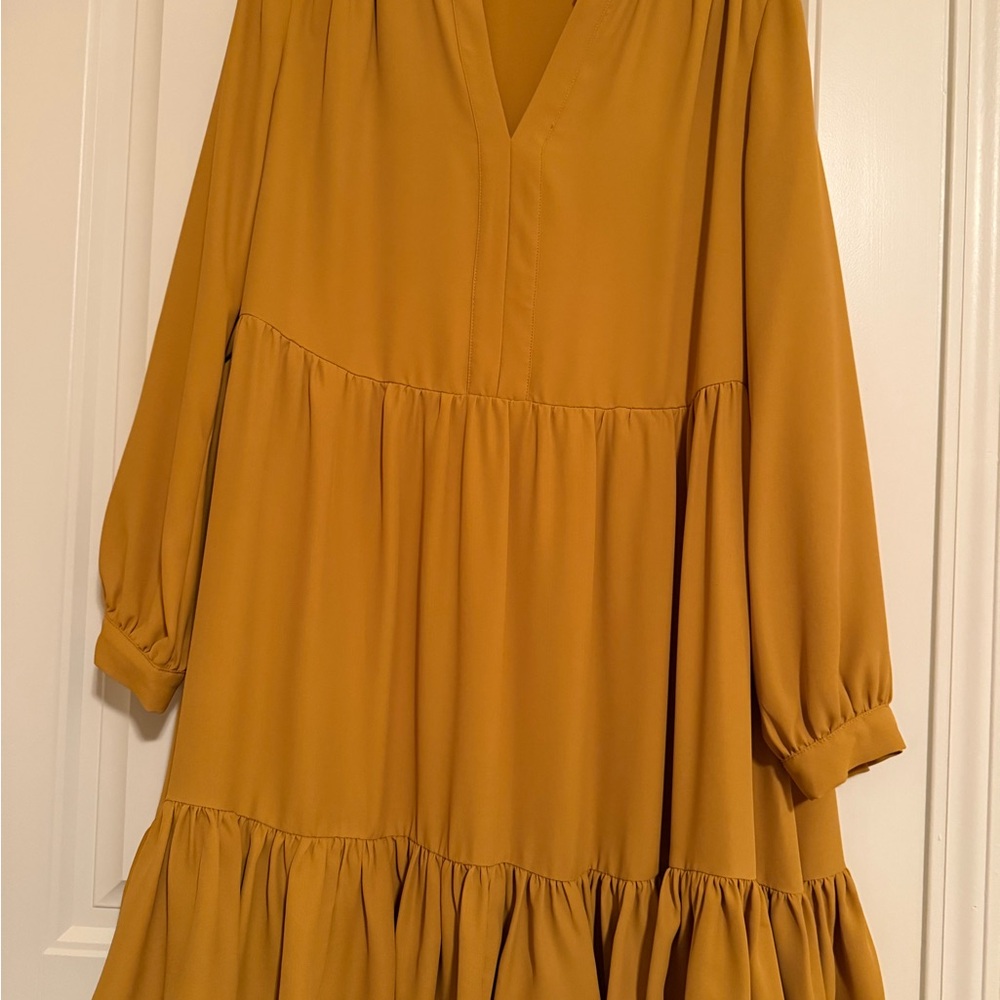 Vince Camuto Golden Long Sleeve Dress